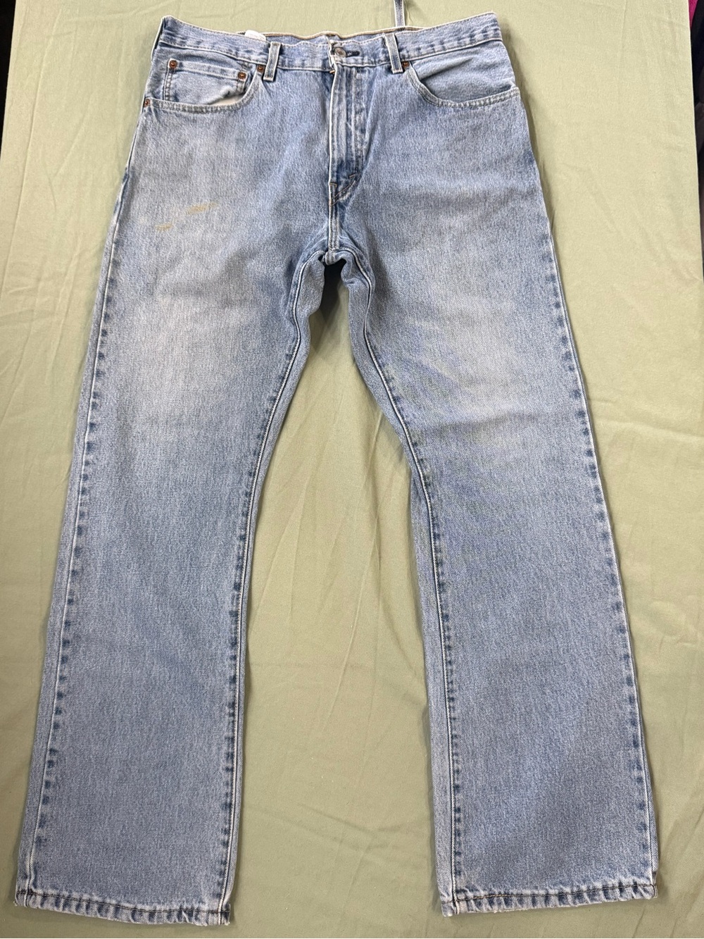 Men's Levi 517 Bootcut Jeans Blue 35 x 32 Y2K